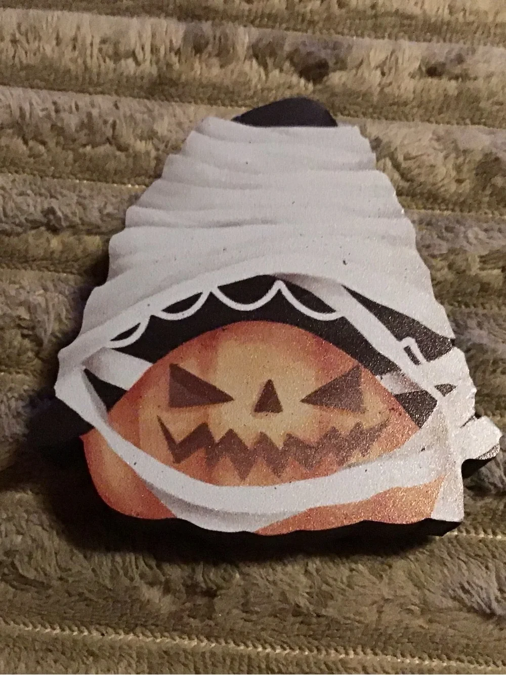 Kids Halloween Pumpkin Ghost Costume Accessory - White & Orange